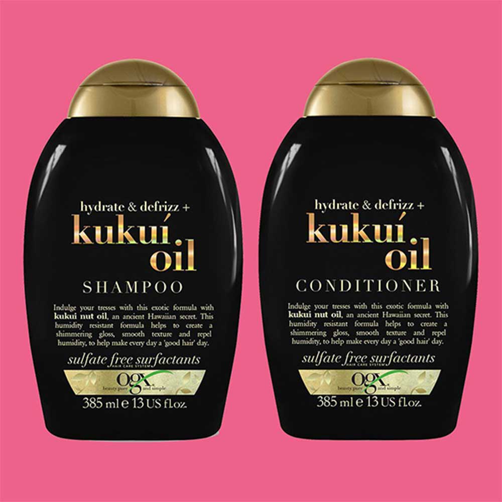 ویژگی های OGX Kurkon Oil Shampoo (شامپو Kukui Oil او جی ایکس)