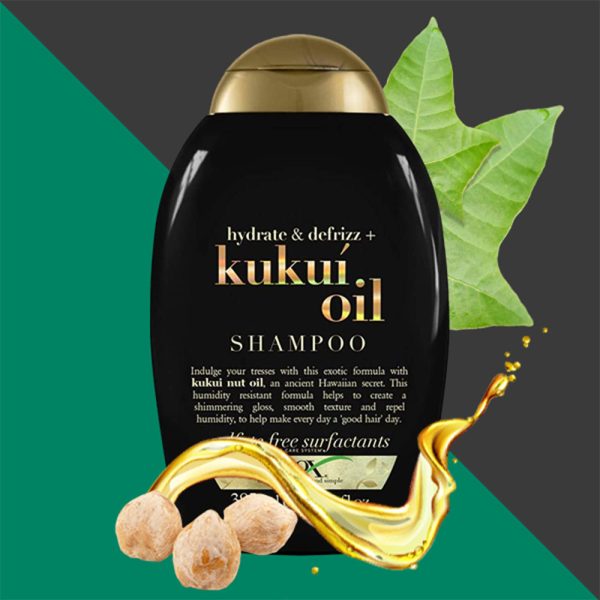 OGX Kurkon Oil Shampoo (شامپو Kukui Oil او جی ایکس)